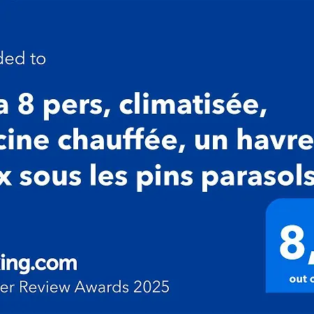 Villa 8 Pers, Climatisee, Piscine Chauffee, Un Havre De Paix Sous Les Pins Parasols Roquebrune-sur-Argens